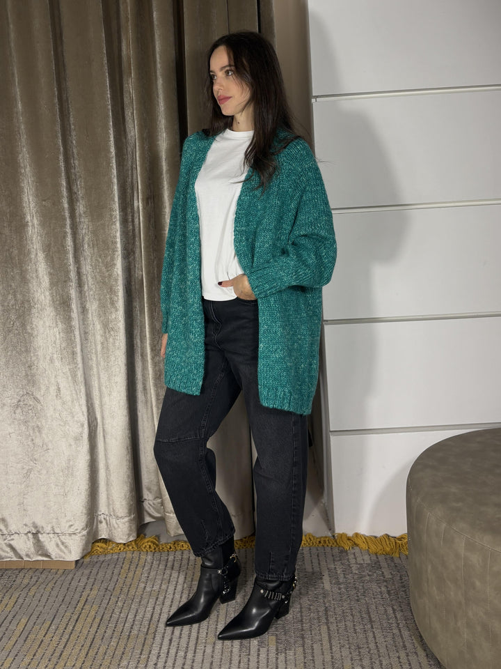 CARDIGAN LUNGO MULTICOLORE CILL5326 CARLA G. MAGLIE