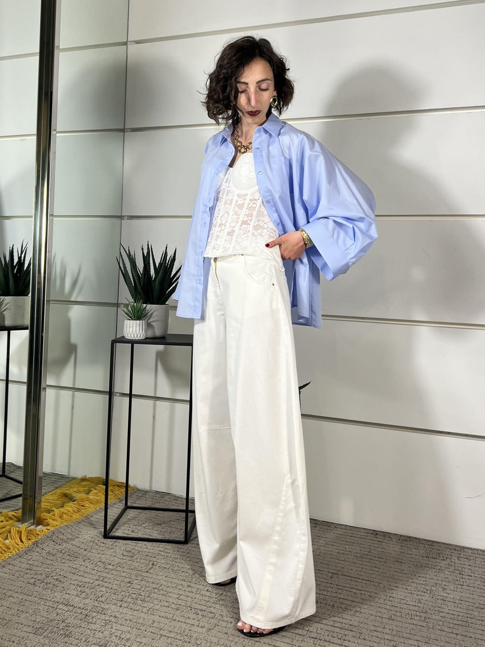 jeans louvre bianco P314B982D001VAR. UNICA TENSIONE IN