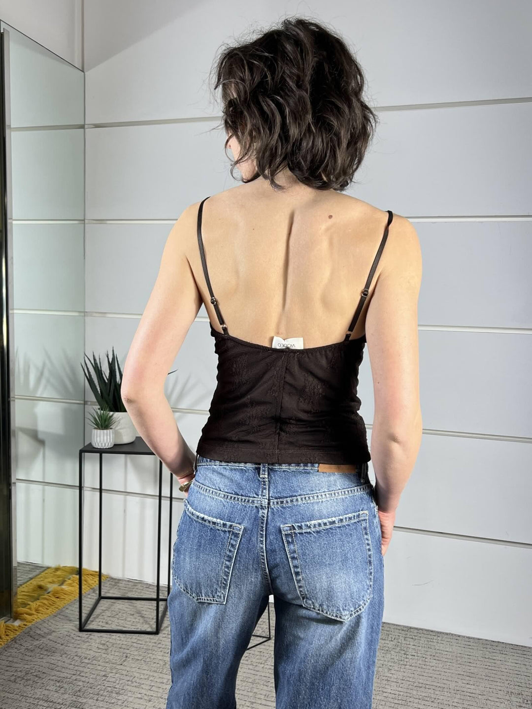 corsetto in pizzo moro TAB1395MORO VICOLO